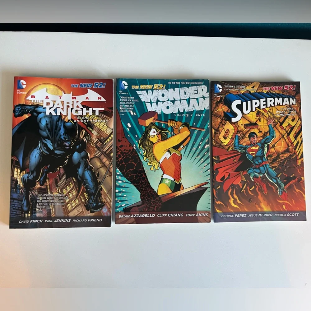 3x The New 52 The Dark Knight Wonder Woman Superman Comic Books